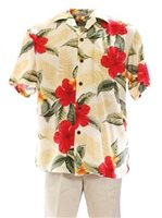 Two Palms Leilani Cream Rayon Men's Hawaiian Shirt