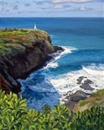 Lynne Domokos-Boyer Kilauea Lighthouse (Art Print)