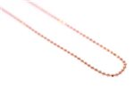 Paradise Collection Sterling Silver Rose Gold Coated Bead Chain 16 inches / 18 inches
