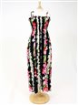 Two Palms Orchid &amp; Plumeria Black Summer Maxi Dress