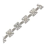 Paradise Collection Sterling Silver Pineapple Quilt Bracelet