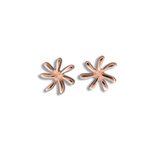 Paradise Collection Sterling Silver with Rose Gold Tiare Earrings L