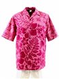 Gradation Medley Pink Poly Cotton Men&#39;s Hawaiian Shirt