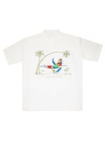 Bamboo Cay Always Five O'Clock Off White Modal/Polyester Men's Hawaiian Shirt