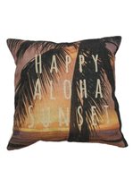 Angels by the Sea Happy Aloha Sunset Pillow Cover