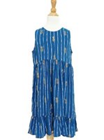 Angels by the Sea Pineapple Navy Girls Dress