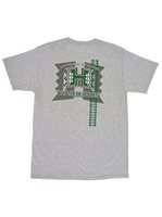 UH Warrior Gray Men's Hawaiian T-Shirt