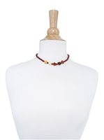Plumeria Wooden Bead Necklace