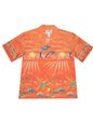 Ky&#39;s Under The Sea Paradise Orange Cotton Men&#39;s Hawaiian Shirt