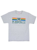 UH UH Vintage Rainbow Gray Men's Hawaiian T-Shirt