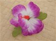 Purple Single Hibiscus Clip 4.5&quot;