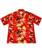 Ky&#39;s Classic Discovery Red Men&#39;s Hawaiian Shirt
