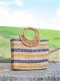 Ky&#39;s Striped Water Hyacinth bag