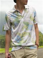 Monterey Club Dry Swing Aloha Cool Grey Men's Polo Shirt