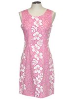 Ky's Hibiscus Lei Pink Cotton Tank Dress