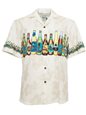Ky&#39;s Hawaiian Beer White Cotton Poplin Men&#39;s Hawaiian Shirt