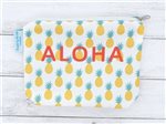 Angels by the Sea Pineapple White Accessory Pouch