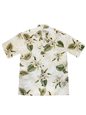 Ky&#39;s Classic Orchid White Cotton Men&#39;s Hawaiian Shirt