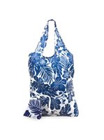 Island Heritage Floral Blue Foldable Eco Bag