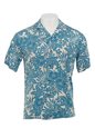 Ky&#39;s Hidden Hibiscus Garden Navy Rayon Men&#39;s Hawaiian Shirt