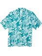 Two Palms Wild Pineapple Aqua Rayon Men&#39;s Hawaiian Shirt