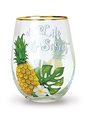 Island Heritage &quot;Life Is Sweet&quot; Stemless Wine Glass Coastal Glassware