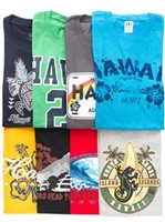 Aloha Outlet Assort Hawaiian Men'sT-Shirts Set of 4 Aloha Set