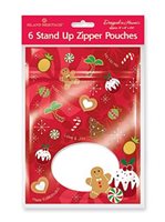 Island Heritage Holiday Delights Stand Up Zipper Pouches 6Pieces set