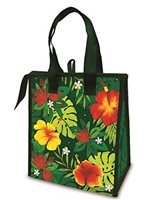 Island Heritage Floral Monstera   Insulated Lunch Bag