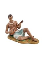 Fine Porcelain Hawaiian Figurine Ukulele Boy
