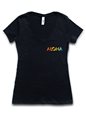 [Exclusive] Honi Pua Modern Aloha Chest Logo Ladies Hawaiian T-Shirt