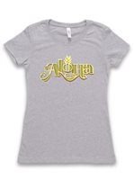 【Aloha Outlet限定】 Honi Pua レディースハワイアンUネックTシャツ [アロハ]