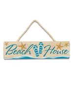Island Heritage Beach House Wooden Hanging Sign