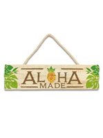 Island Heritage Aloha Made Pineapple Wooden Hanging Sign