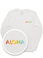 [Exclusive] Honi Pua Modern Aloha Chest Logo Unisex Hawaiian Long Sleeve T-Shirt