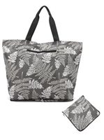 Happy Wahine Fern Brown Foldable Tote James