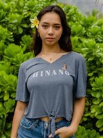 Hinano Tahiti レディースTシャツ [エラ/スレート]