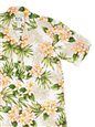 Ky&#39;s Plumeria Dream White Cotton Poplin Men&#39;s Hawaiian Shirt