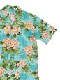 Ky&#39;s Plumeria Dream Green Cotton Poplin Men&#39;s Hawaiian Shirt