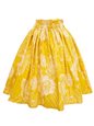 Anuenue (Pau) Protea Gold Poly Cotton Single Pau Skirt / 3 Bands