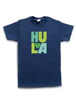【フラコレクション】 Honi Pua ユニセックスハワイアンTシャツ [フラハート/グリーン]
